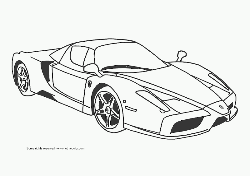 Download Sports Car Coloring Page title=