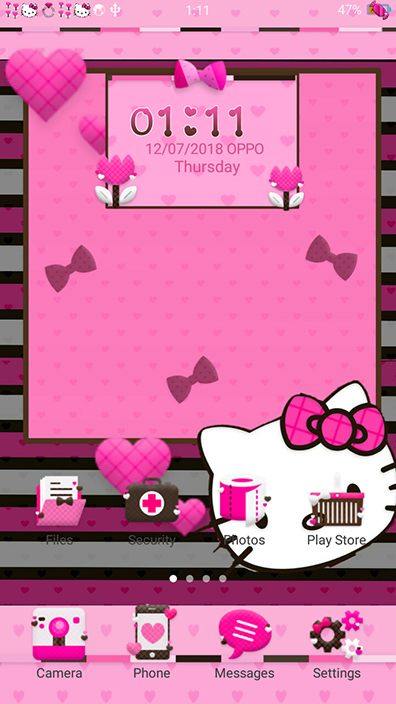 Oppo Theme: Oppo Hello Kitty Cupid Theme