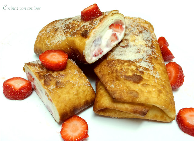 Strawberry Cheesecake Chimichanga