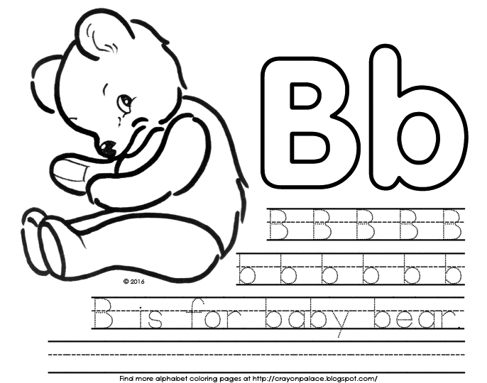 Crayon Palace quot B is for baby bear quot - Tisforteddybearbygrimm2016 
