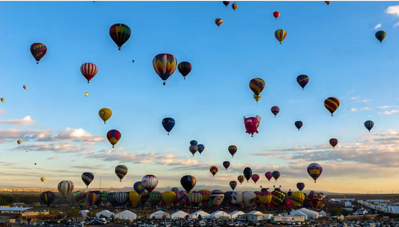 More Than 700 Hot Air Balloons Are Launched Over Nine Days At The International Balloon Fiesta.