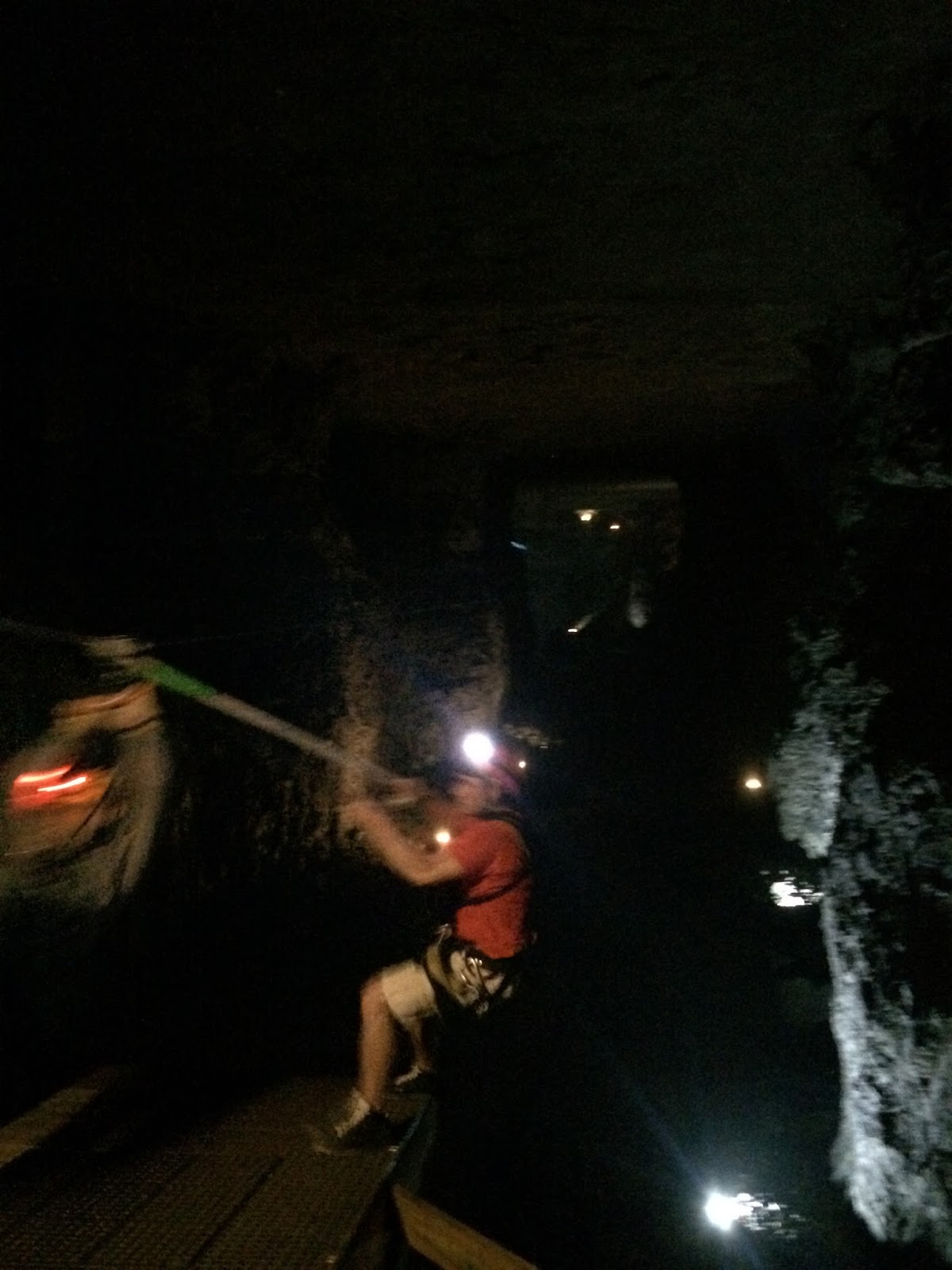 The Dr. and M.S. Cross the U.S. Cave Ziplining in Kentucky