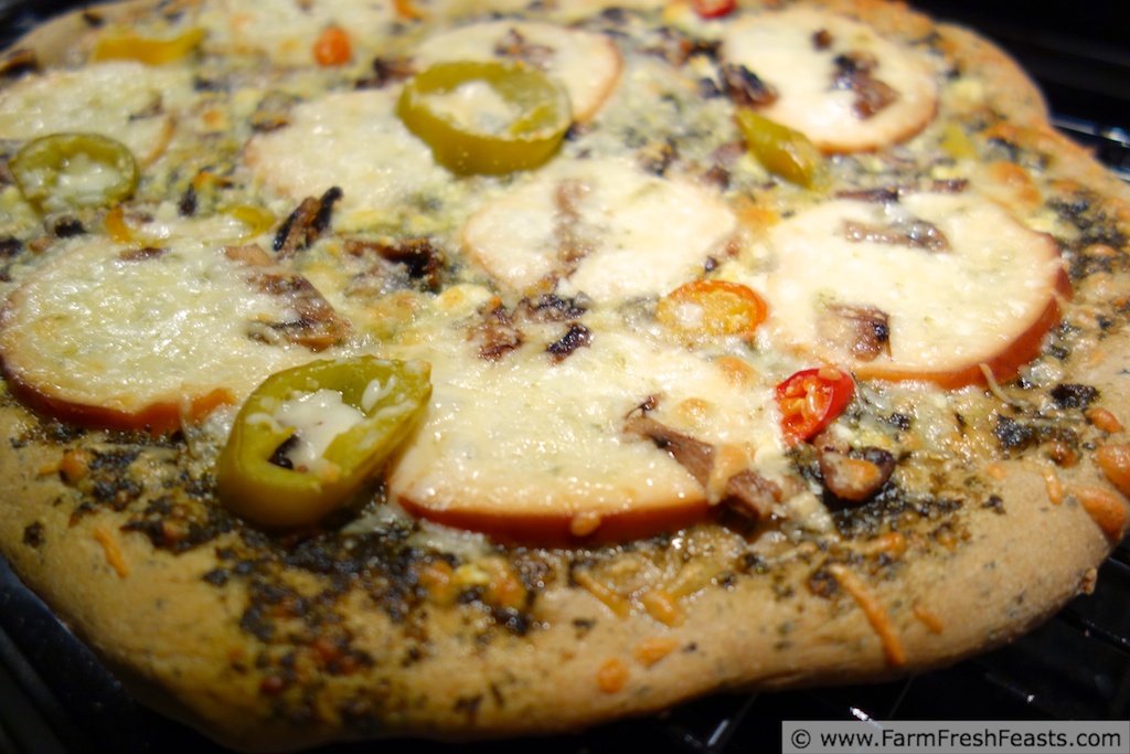 Farm Fresh Feasts Smoked Mozzarella, Feta, Mushroom and Pickled Pepper