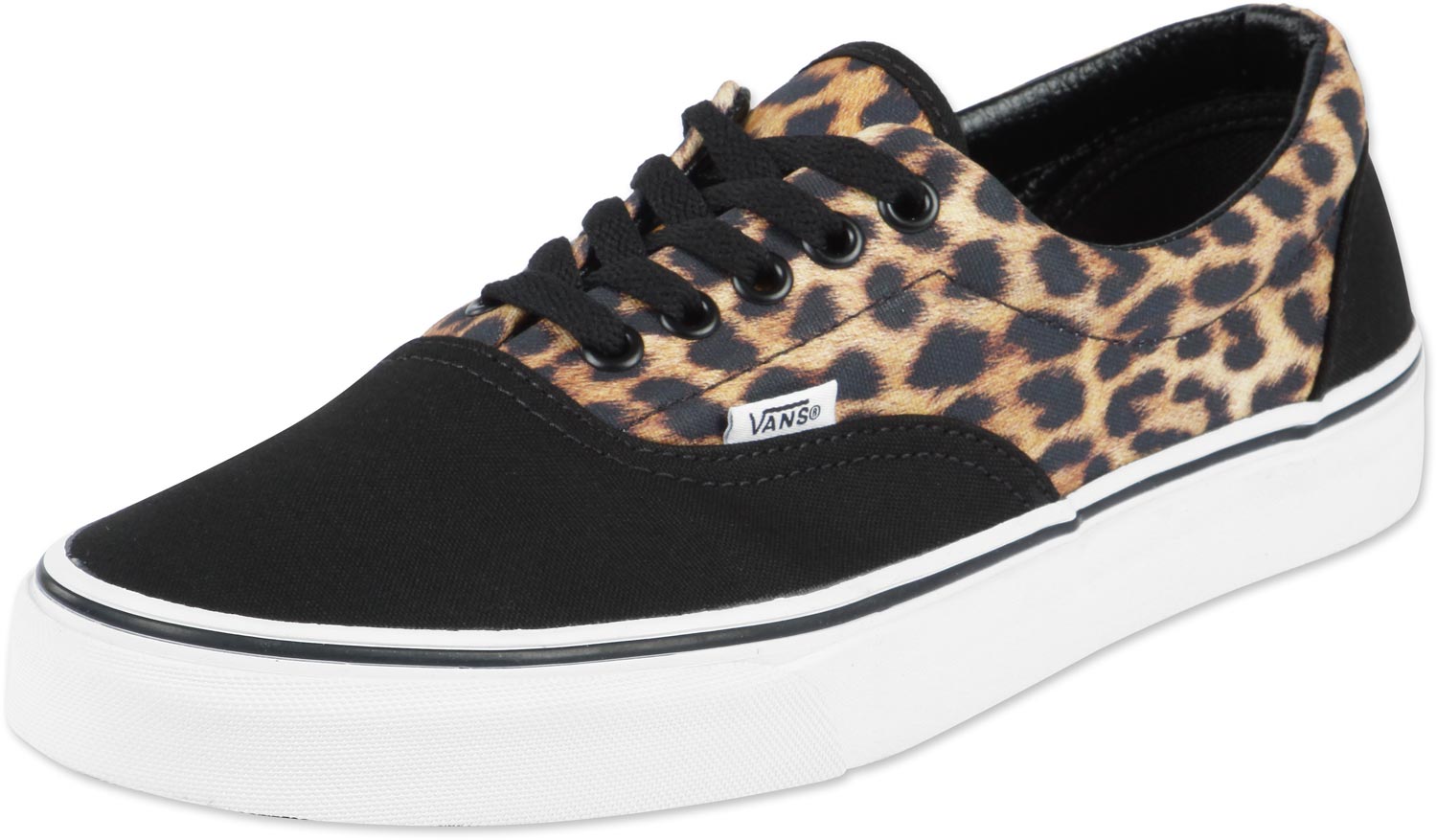 vans nere e leopardate