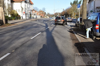 Maienweg kurz vor dem Ratsmühlendamm © hamburgize.com / Stefan Warda