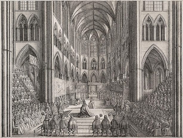 Coronation of Charles II - Wenceslaus Hollar