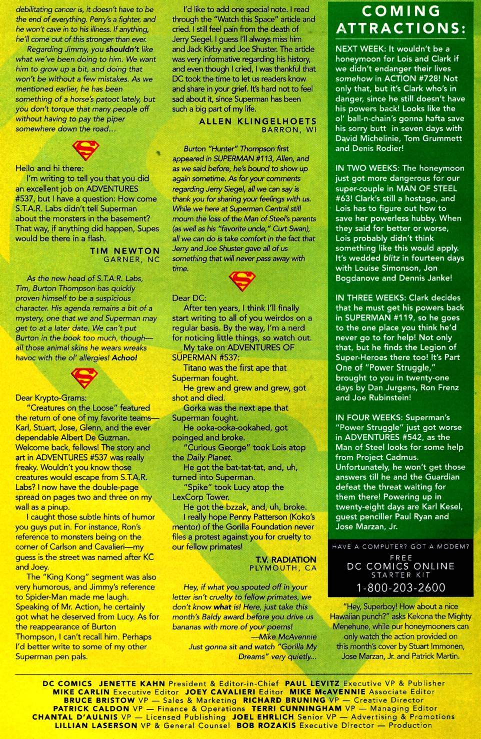 Read online Adventures of Superman (1987) comic -  Issue #541 - 24