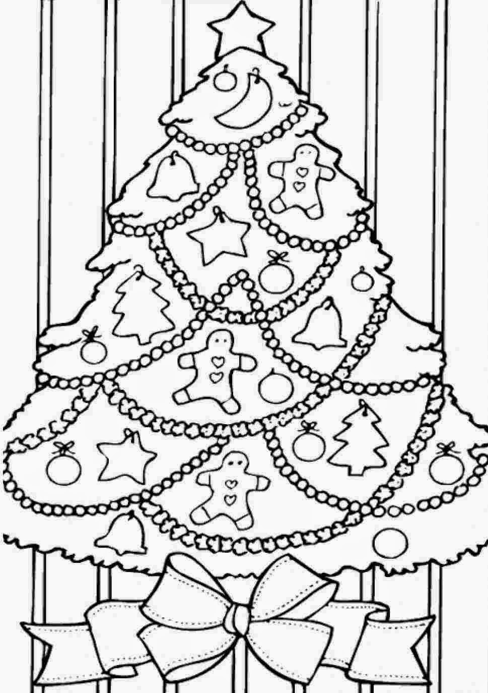 Beautiful Christmas Tree And kids Colour Drawing HD Wallpaper