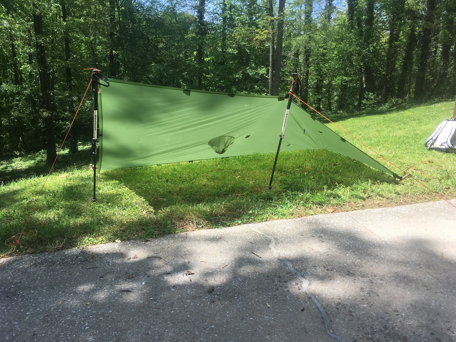 Poncho Tarp and Bivy setup pictures how I set up my camps