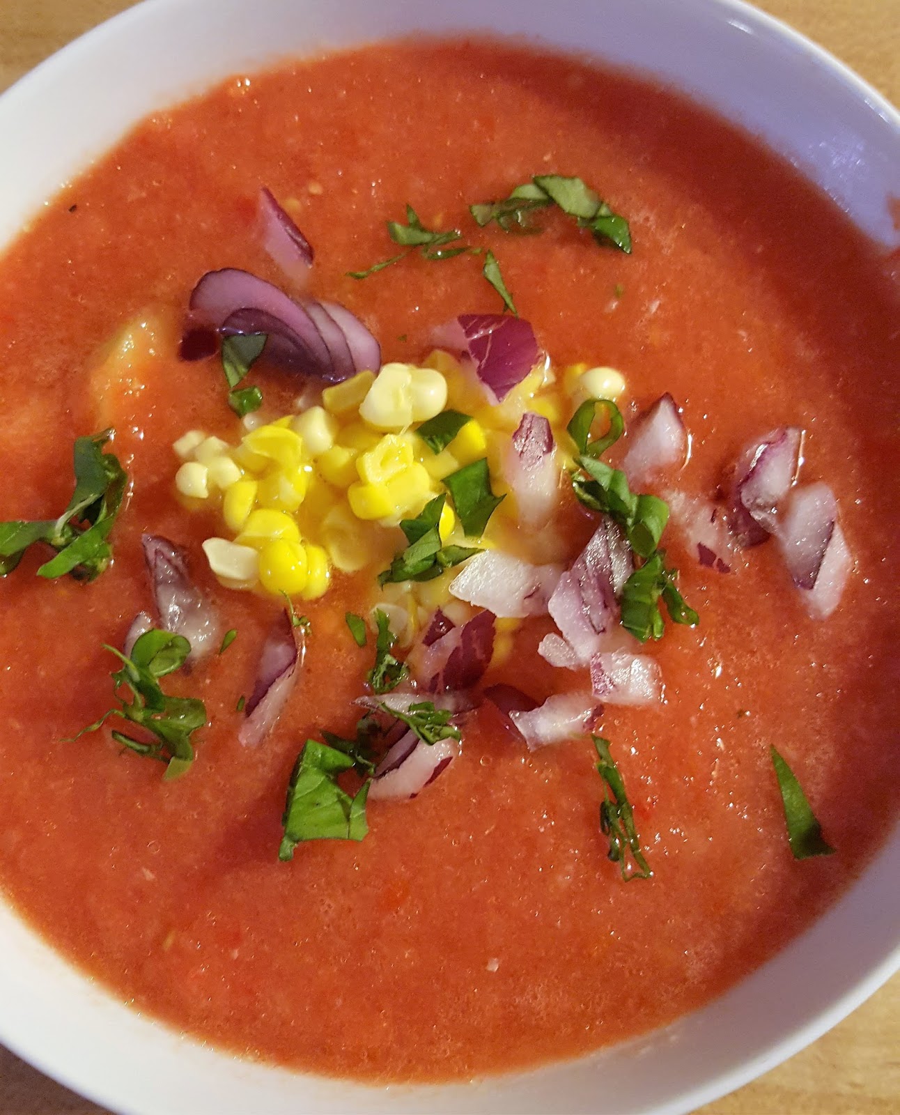 COMFY HOUSE hot weather soups gazpacho and summer corn chowder