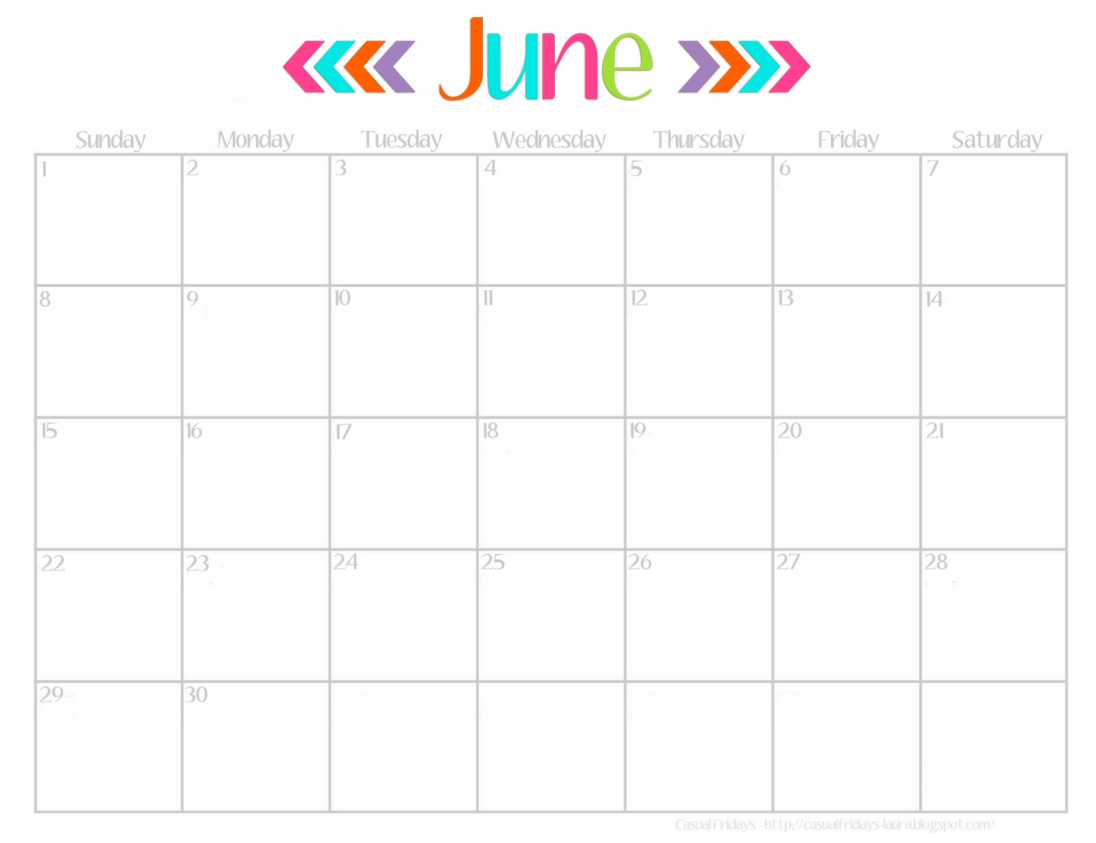 Casual Fridays: Free Printable 2014 Calendar