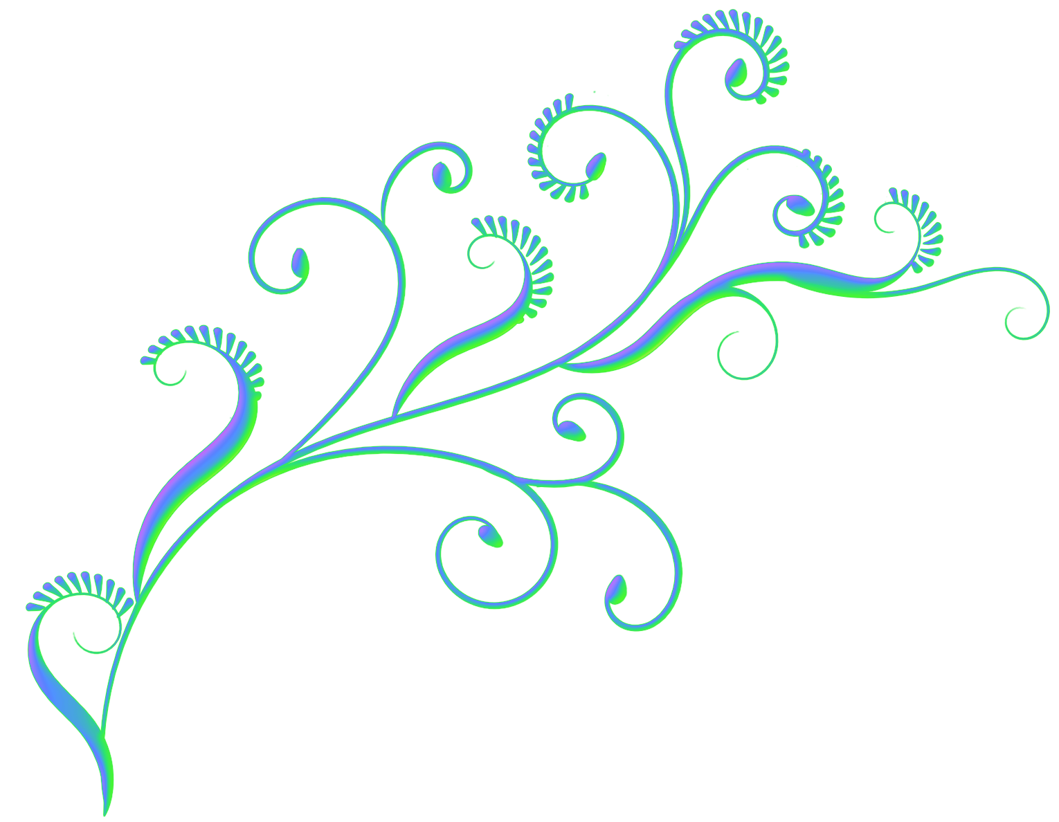 Neon Swirls, Dingbats and Ornamentals | Random Girly Graphics