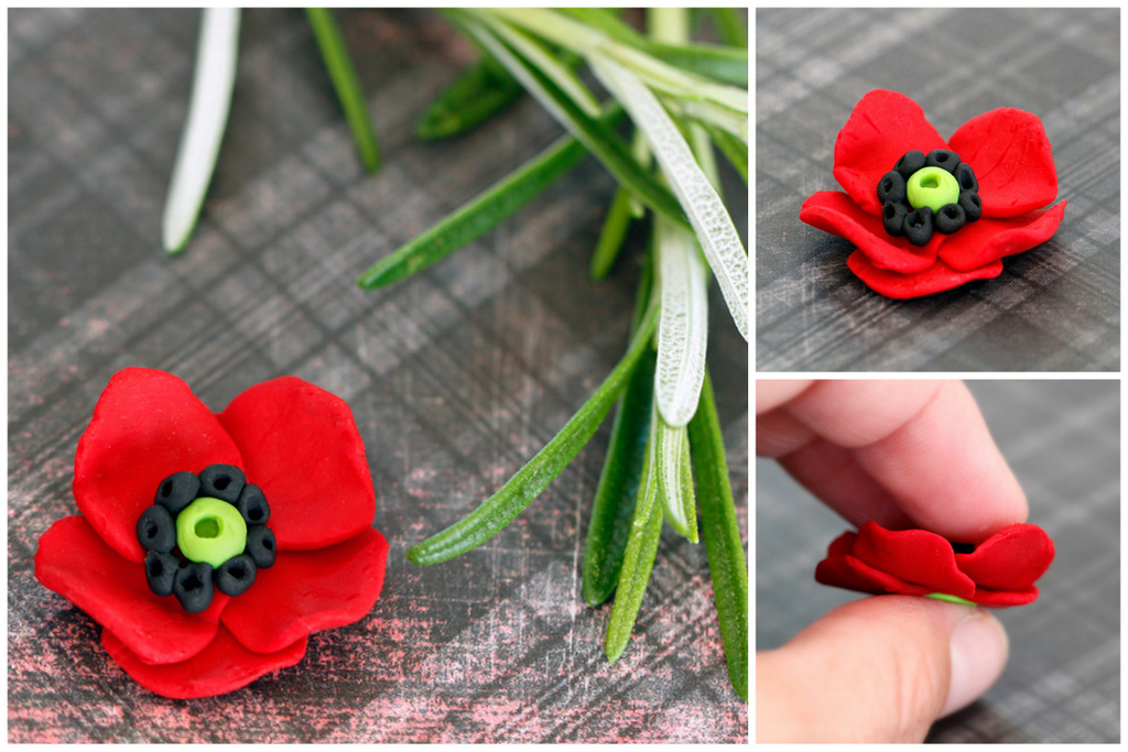 Creativity Unmasked Polymer Clay Mini Poppy DIY Tutorial