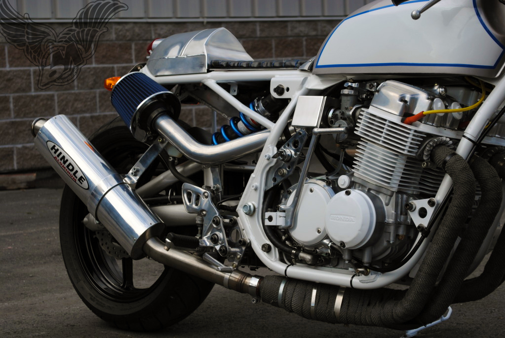 Honda cb750 cafe racer exhaust #3