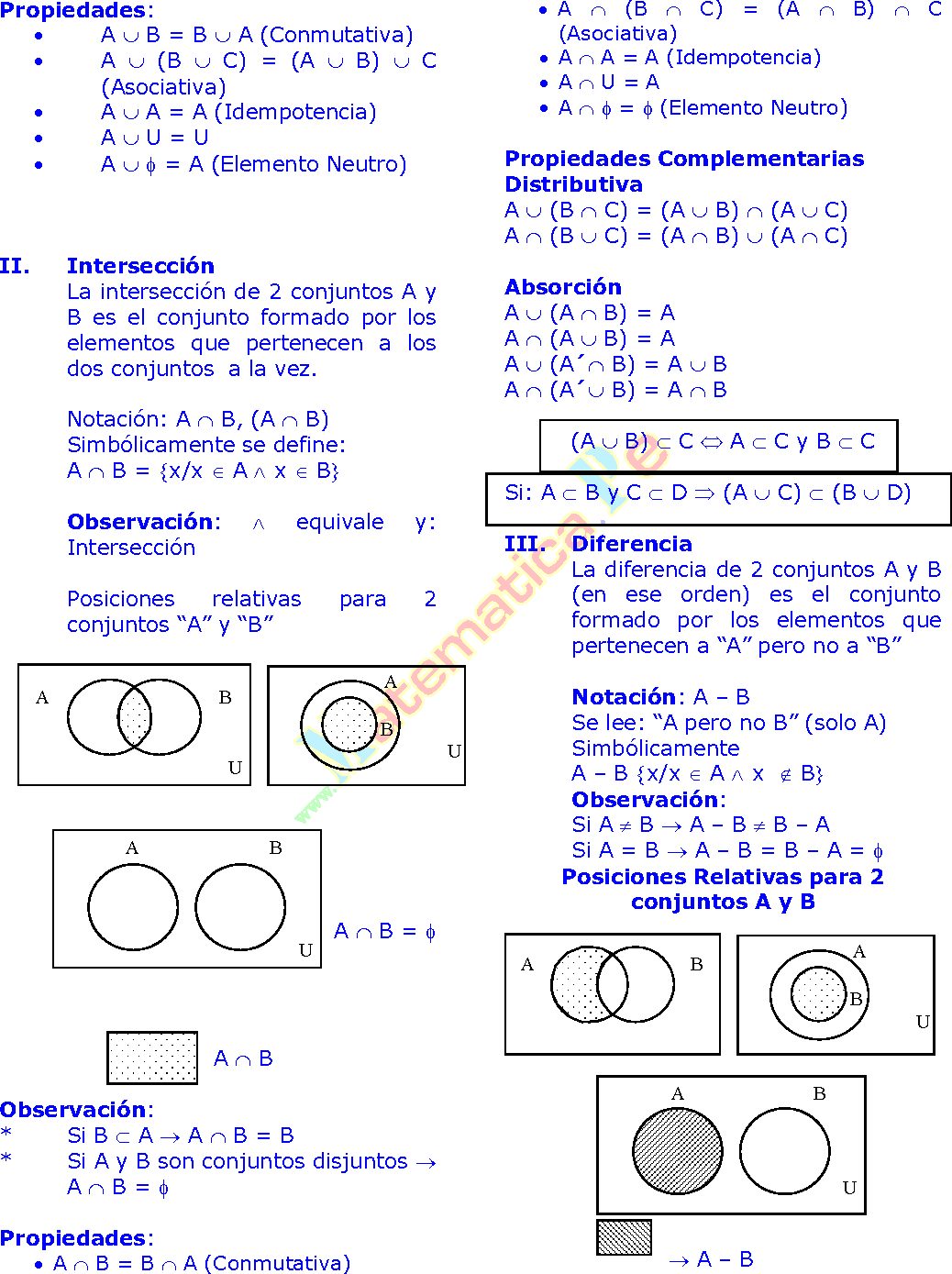 DIAGRAMAS DE VENN EJERCICIOS RESUELTOS DE ARITMÉTICA PREUNIVERSITARIA