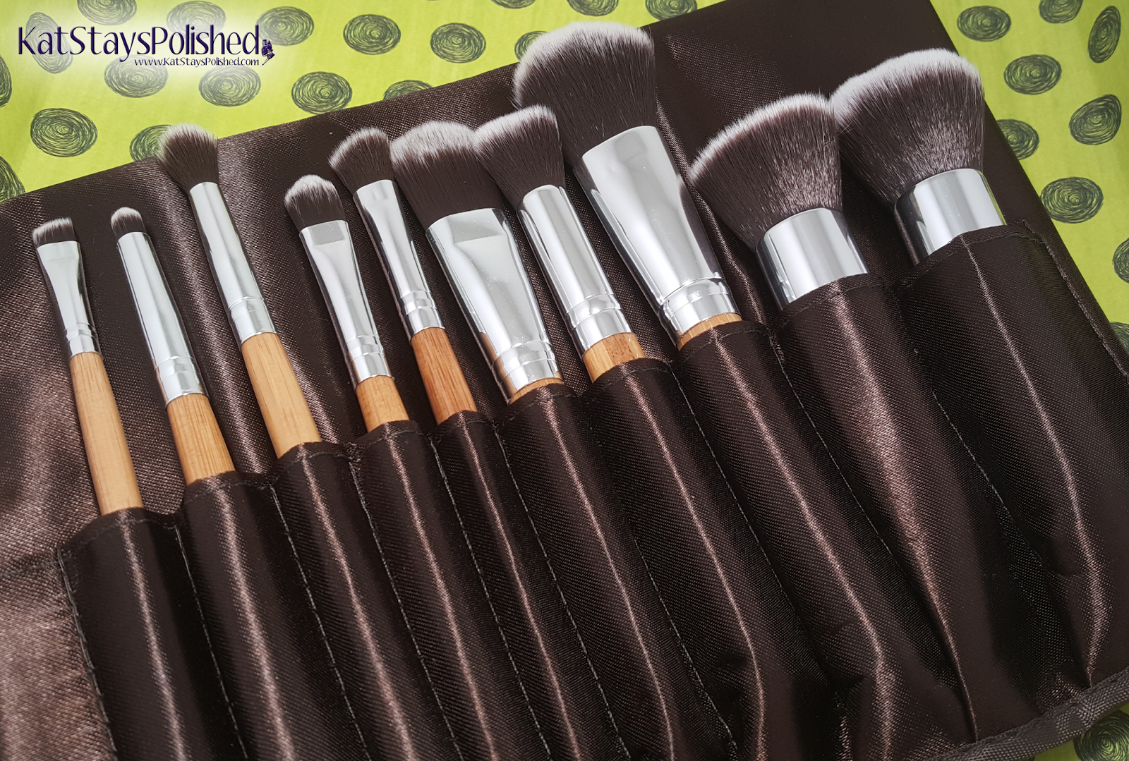Missame Bamboo Handle Synthetic Makeup Brush Set | Kat Stays Polished