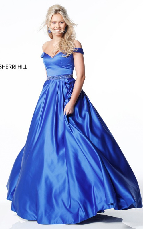 Fashion Homecoming Party: A Line Off the Shoulder Sherri Hill 51124 ...