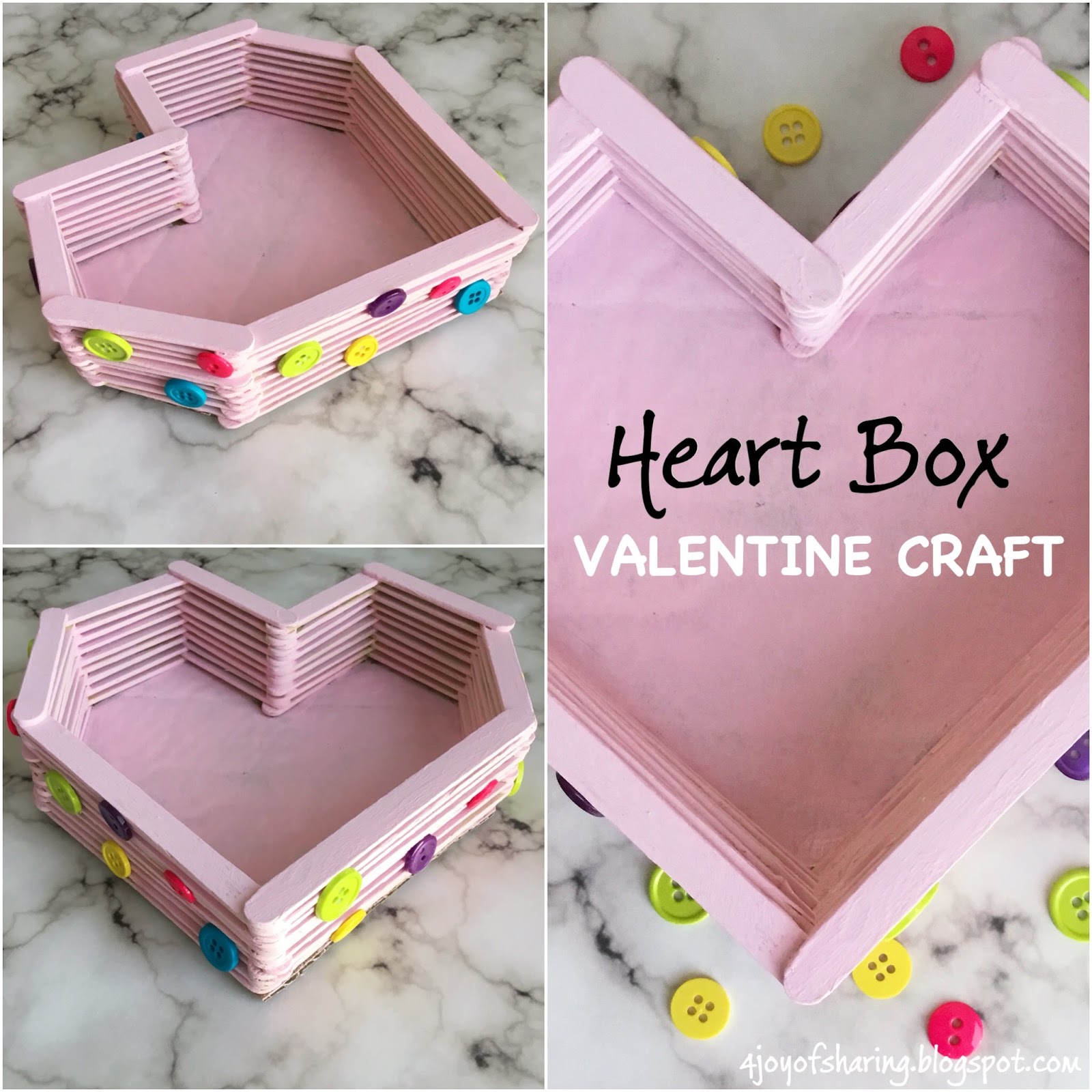 DIY Heart Box Valentine Craft - The Joy of Sharing