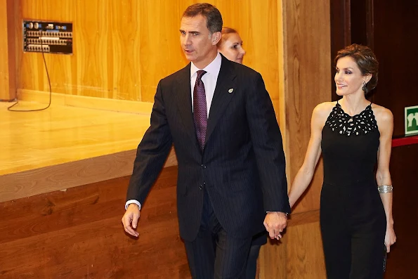 King Felipe of Spain and Queen Letizia of Spain attended 'XXIV Music Week' closing concert at the Principe Felipe Auditorium during the 'Princess of Asturias Awards 2015