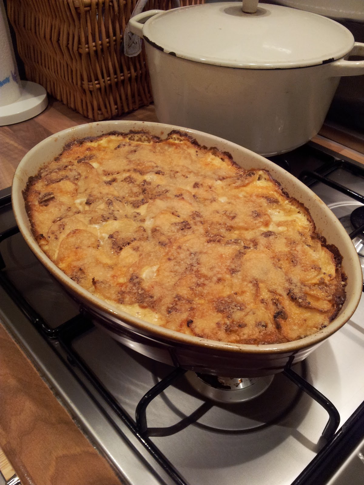 Yummy Mummy Cookbook Ham, Potato & Parsnip Dauphinoise