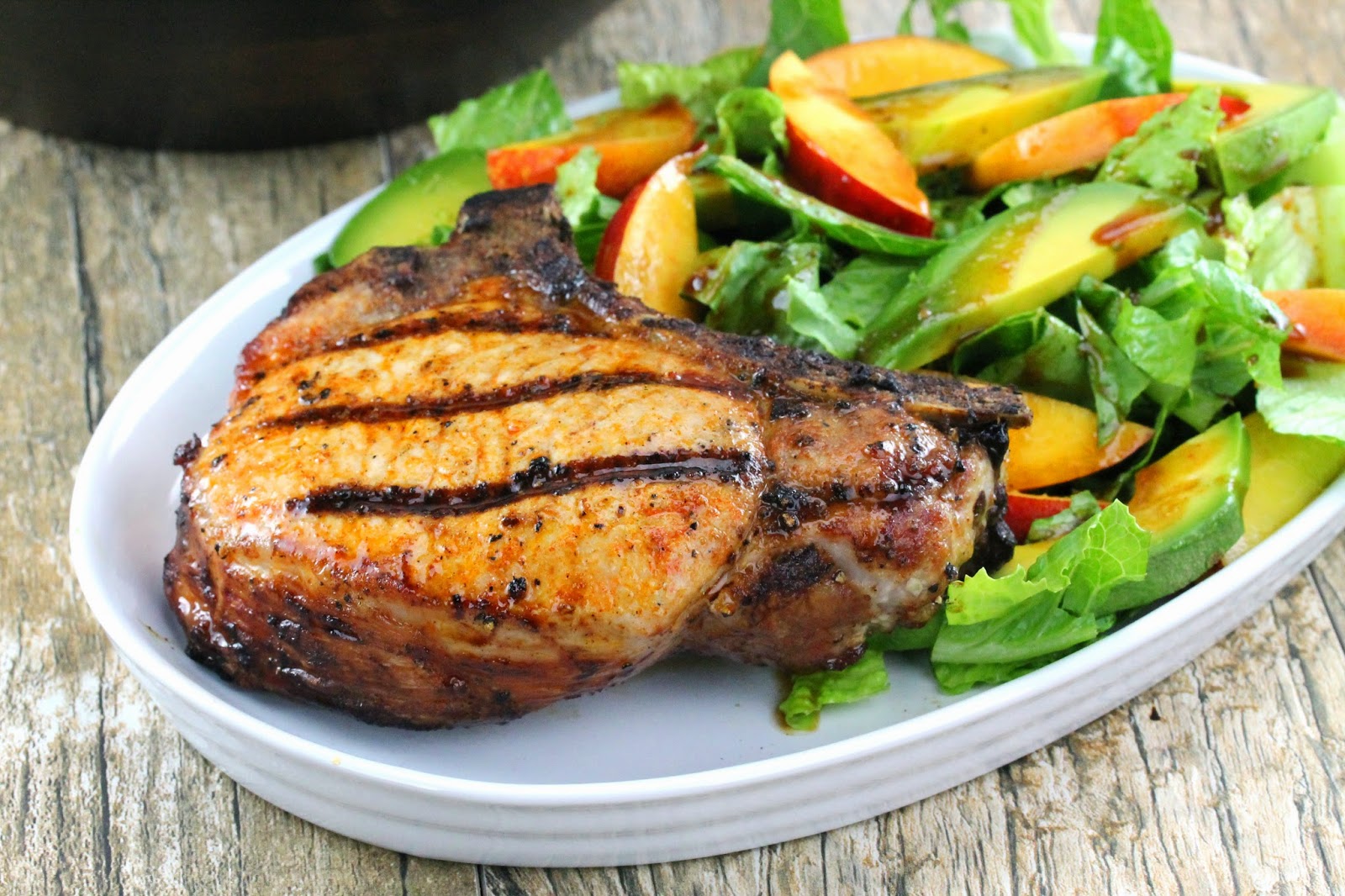 grilled pork chop salad