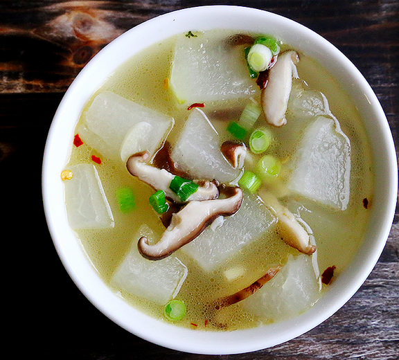 How to Make Chinese Winter Melon and Shiitake Mushroom Soup Asian Cooking Recipe Cuisine