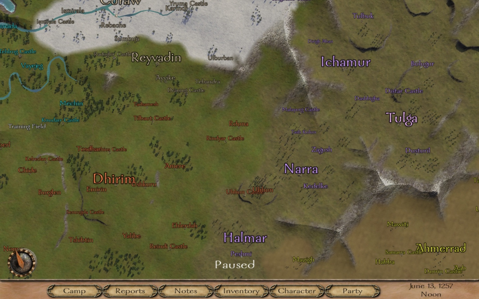 Карта маунт энд блейд огнем и мечом