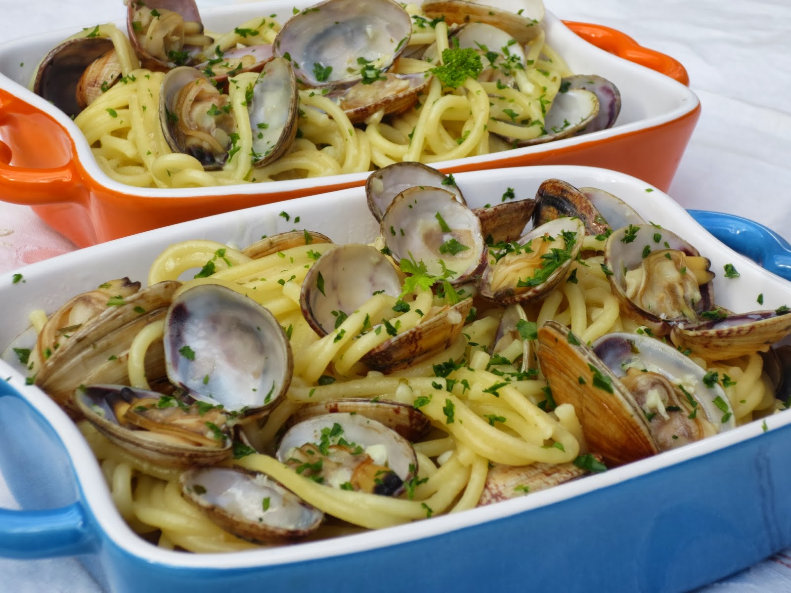 Espaguetis con almejas