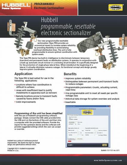 Electric Pilot.com: Hubbell Programmable Electronic Sectionalizer