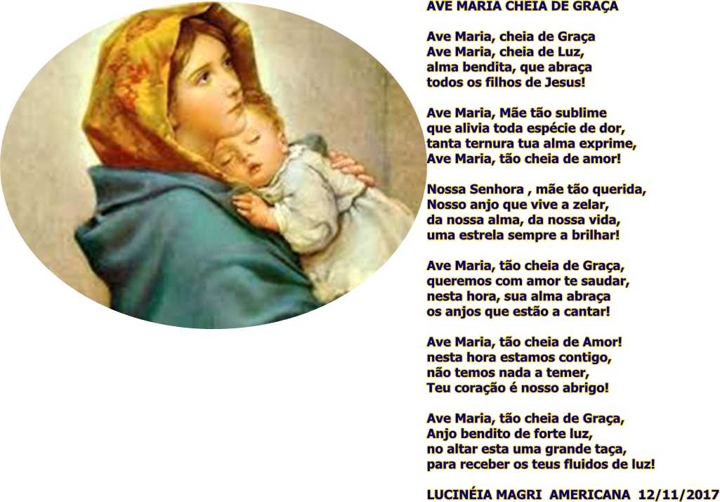 LUCINEIA MAGRI & POEMAS: AVE MARIA CHEIA DE GRAÇA