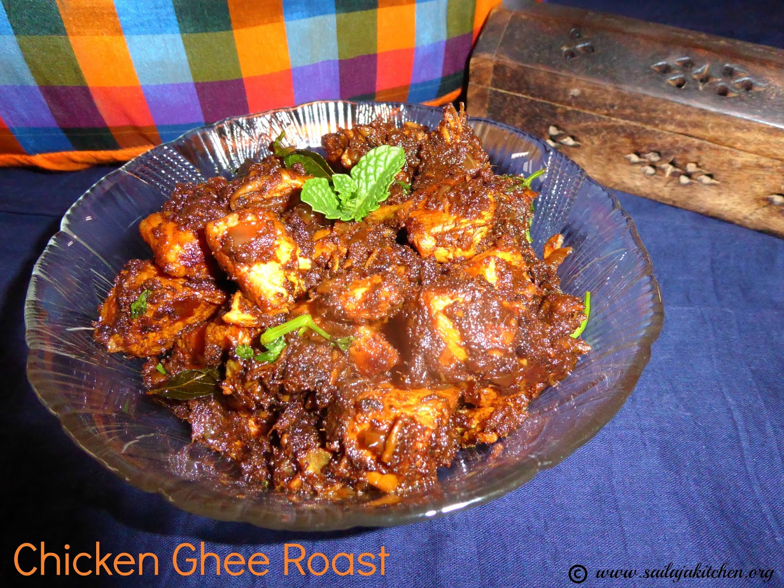 Sailaja Kitchen...A site for all food lovers! Chicken Ghee Roast