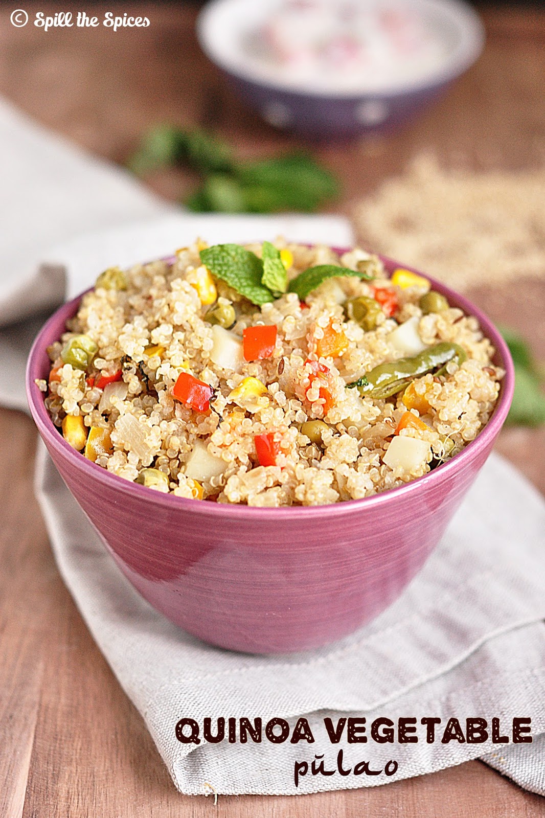Quinoa Vegetable Pulao Spill the Spices