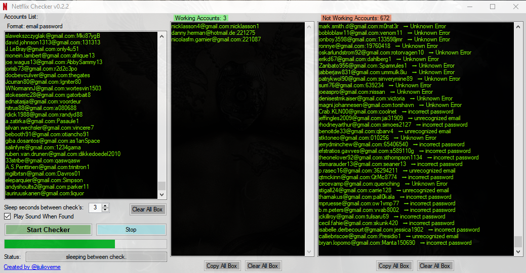 Netflix Checker Proxyless Checker V0.2
