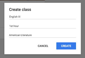 Create a new class in Google Classroom™  www.traceeorman.com