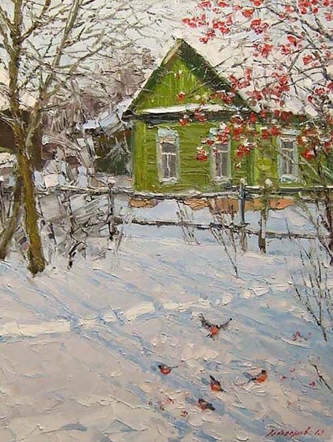 صور لوحات رسم بالسكين تسامح