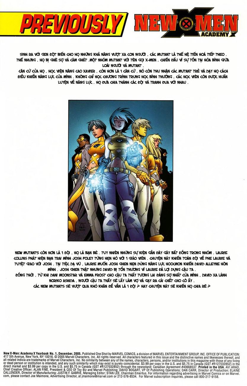 New X-Men v2 - Academy X new x-men #special trang 2