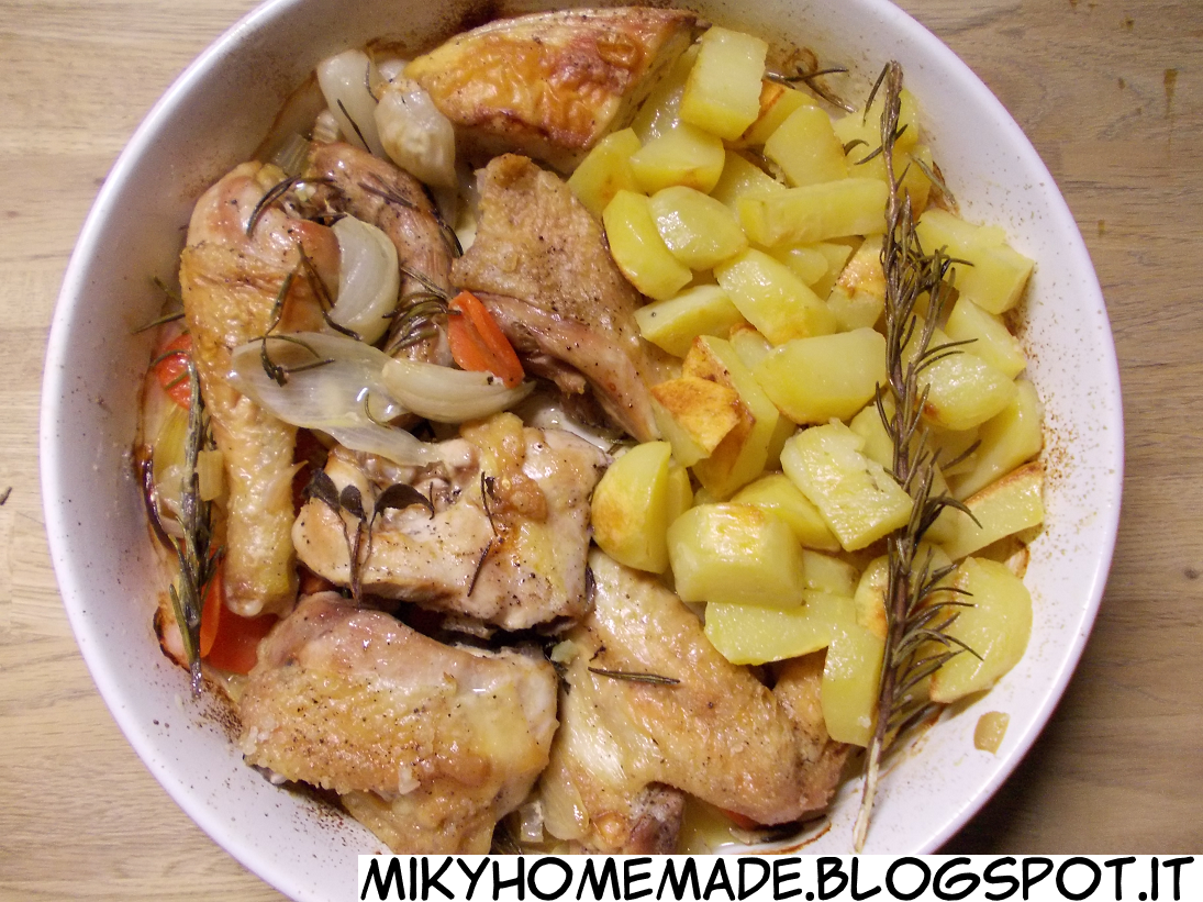 ...Miky homemade... Blog chiuso: Pollo croccante al forno con patate al ...