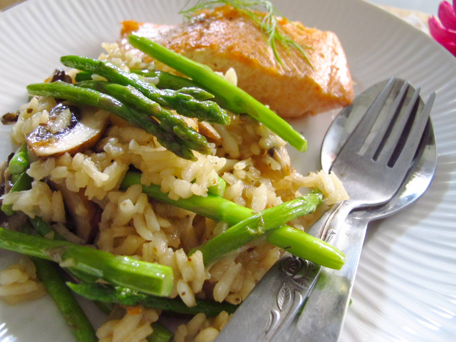 Uber Huber! Salmon risotto