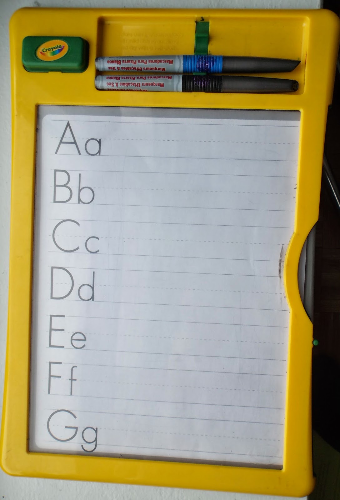 Retiring Wanderer blog of happy autism mommy Crayola dry erase activity Centre