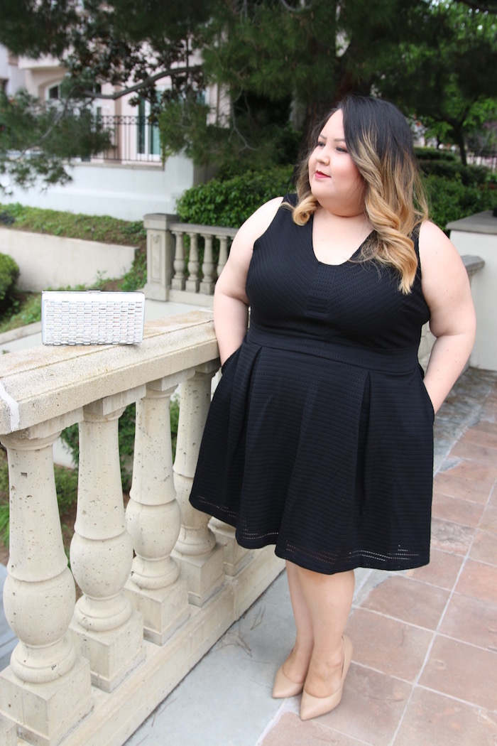 plus size wedding guest outfit