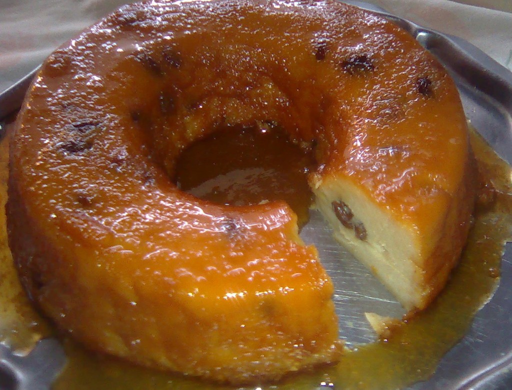 Ninoska Martinez "Tips y Recetas de Cocina" BUDIN DE PAN CON PASITAS