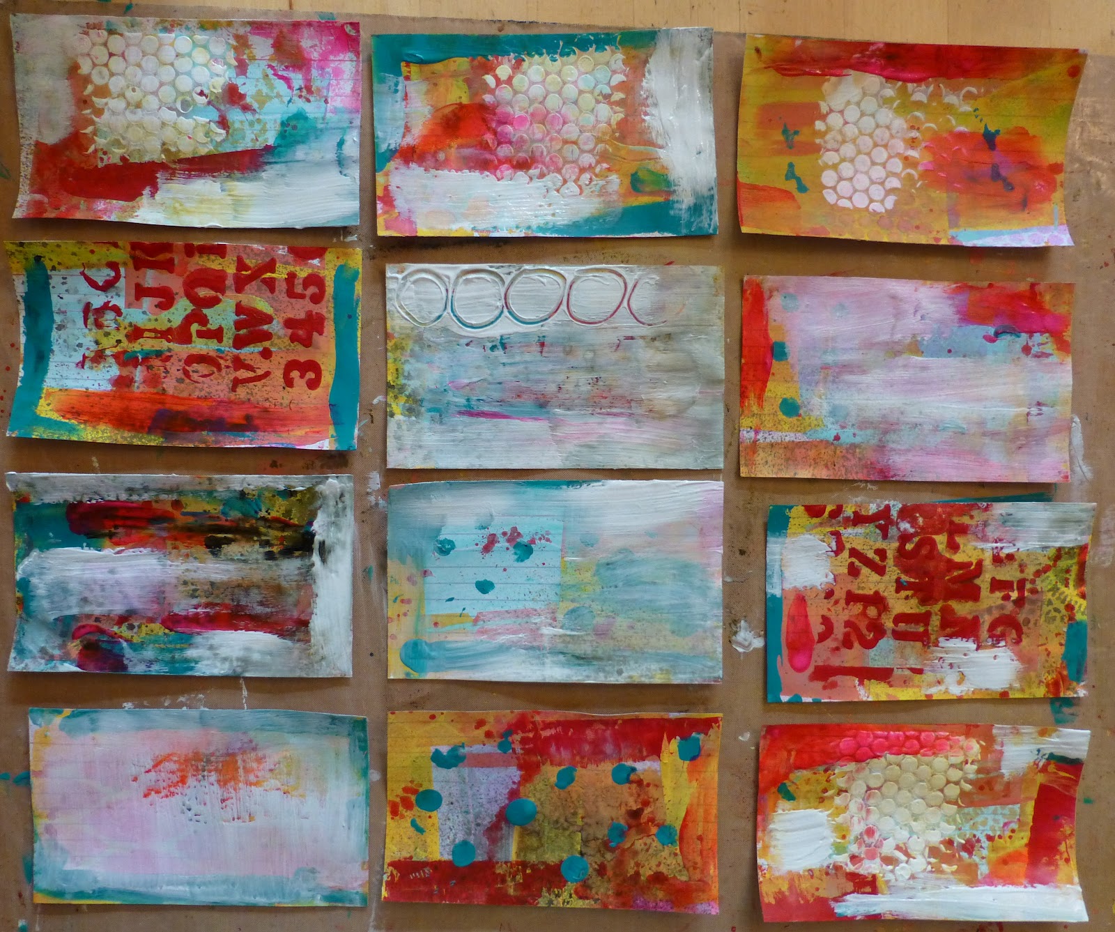 Made by Nicole Mixed Media Backgrounds Tutorial