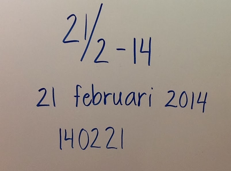 Klass 3B Dagens datum