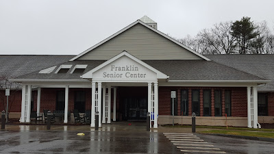 Franklin Senior Center in the rain