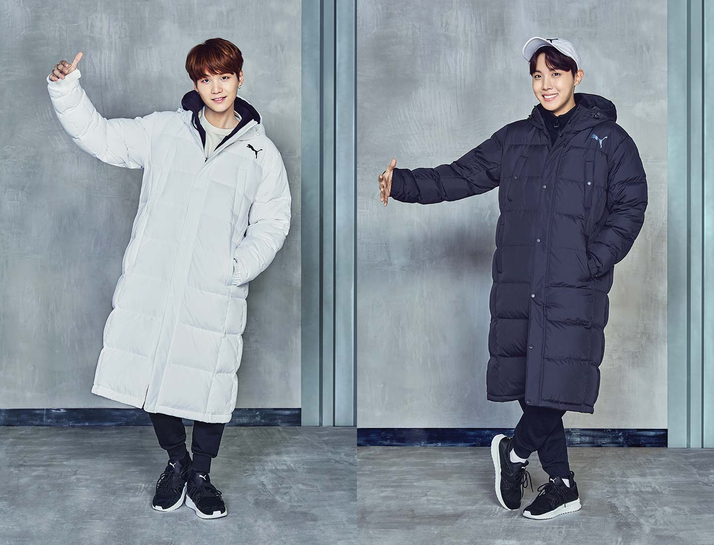 bts puma long coat