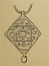 Pendiente de oro, siglo XIV
