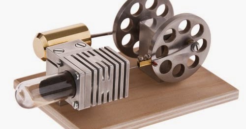 Moteur à Air Chaud Ericsson R01 Miniature - Laiton Moulé CNC, Machine à Vapeur Décorative