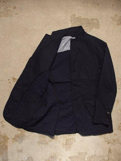 Engineered Garments Baker Jacket in Dk.Navy Java Cloth