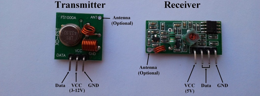 315mhz Rf Transmitter And Receiver Circuit Diagram