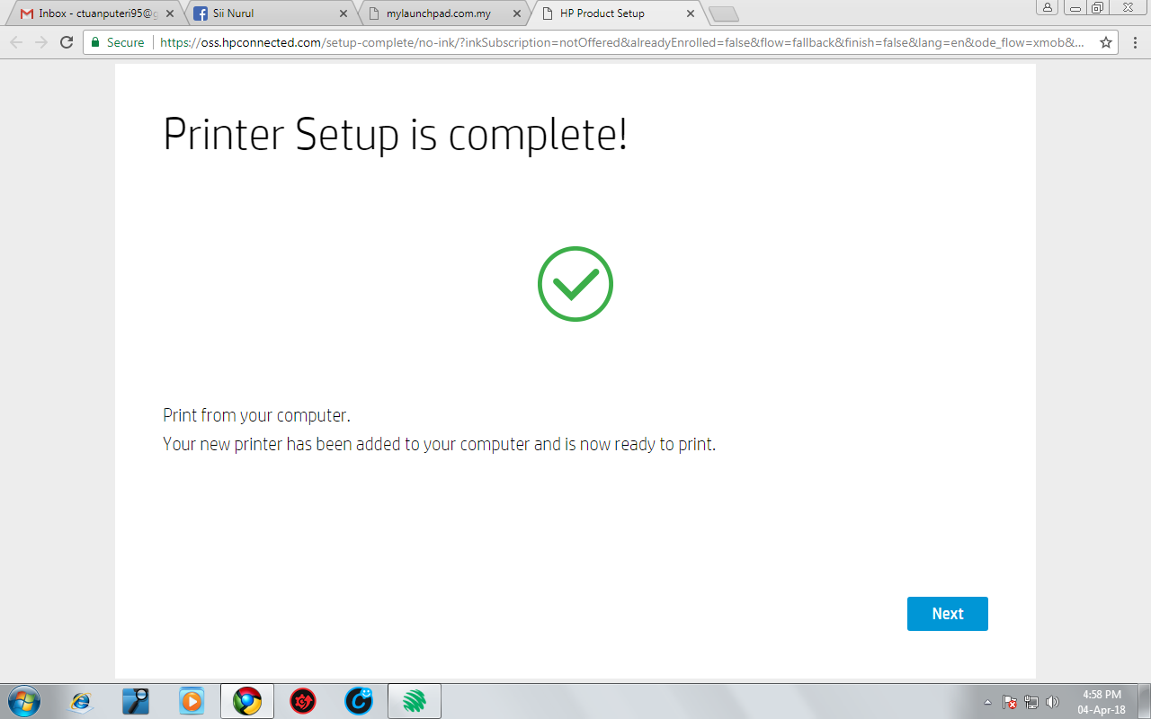 Free hp deskjet printer installation